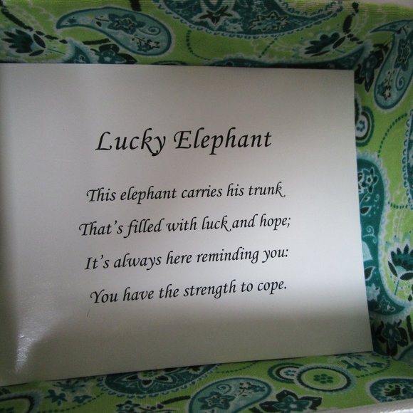 About Face Designs rare glass elephant figurine - Picture 7 of 7